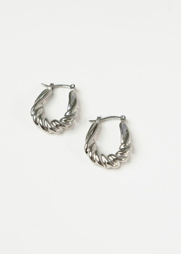 PENDIENTES BRAIDS PLATA.